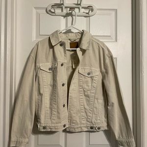 NWT American eagle cream jean jacket